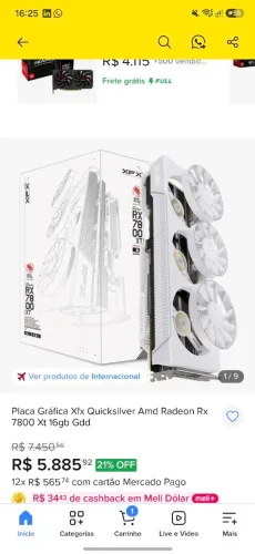 AMD XFX RX 7800XT 16GB Mag Air