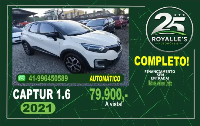 Renault Captur Life 1.6 16V Flex 5P Aut. 2021