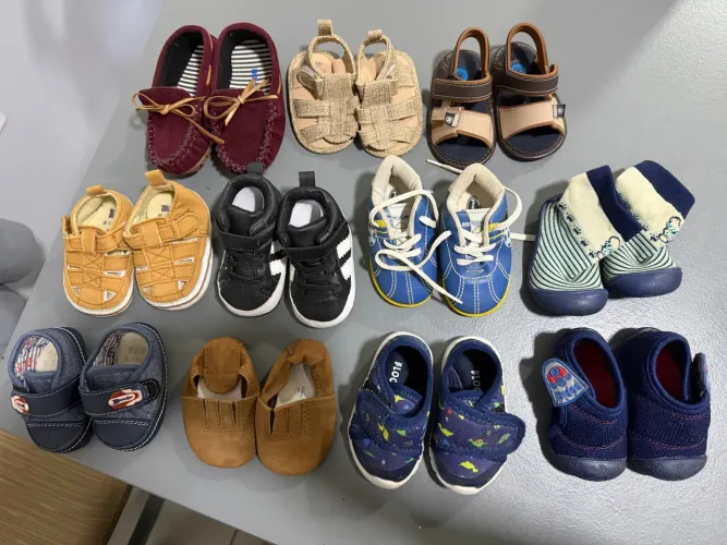 Lote sapatos de bebê