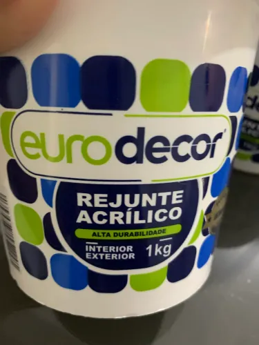 Rejunte acrílico eurodecor cor marfim