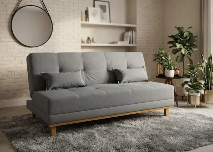 Sofá Cama Aurora Grafite NOVO