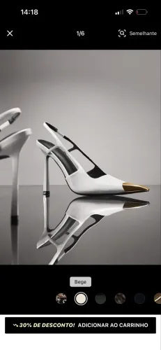 Elegantescom Bico Pontudo Quadrado, Tira Traseira
