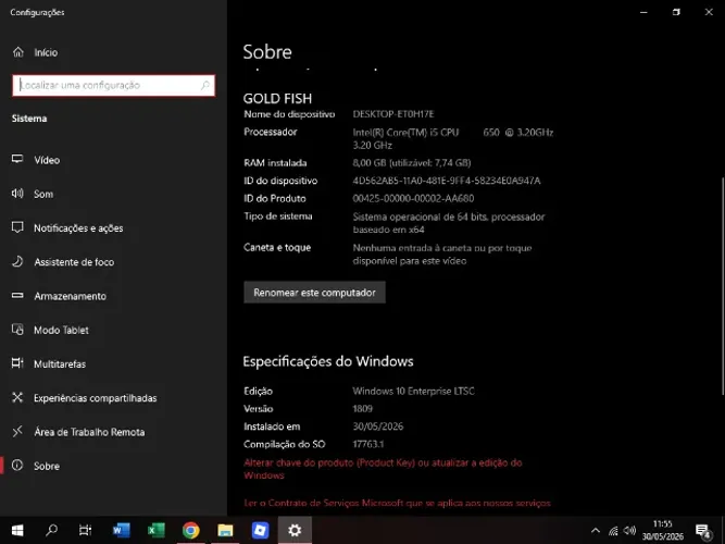 CPU Estudos e Trabalho - i5 650 3.2GHZ + 8GB RAM DDR3 + Office!