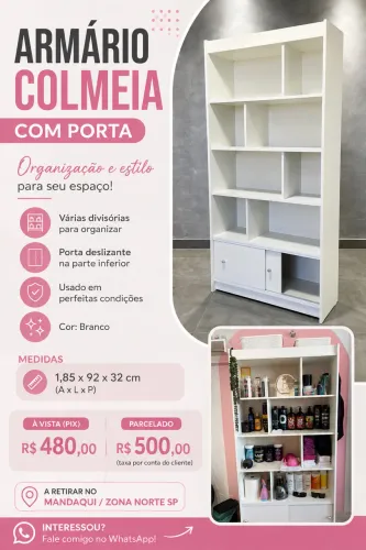 Venda de móveis para Estética, Studios