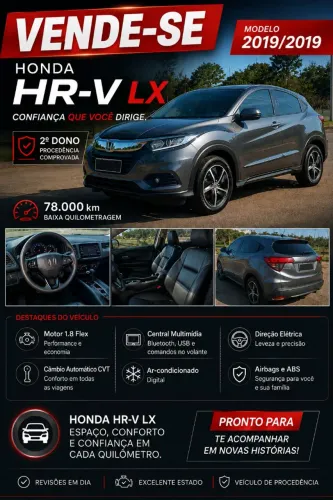 Honda HR-V LX 1.8 Flexone 16V 5P Aut. 2019