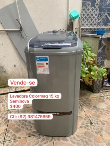 ? Lavadora Colormaq 15kg Semiautomática - Excelente Estado | Com Nota Fiscal