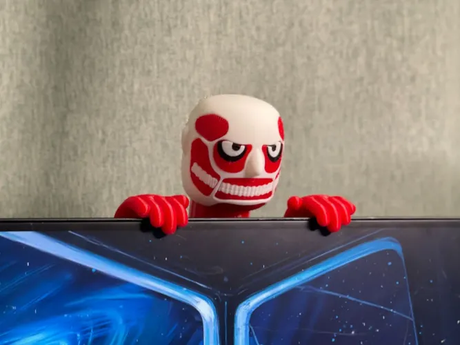 Enfeite de monitor attack on titan - Titan Colossal