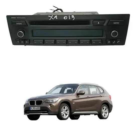 Radio Cd Player Modulo Som Bmw X1 2011 2012 2013 Original