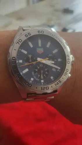 Relógio TAG Heuer 1° linha dial azul quartzo 44 mm