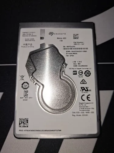 HD Seagate 1TB 2.5" + HD Toshiba 500GB 2.5" + Case para HD e SSD