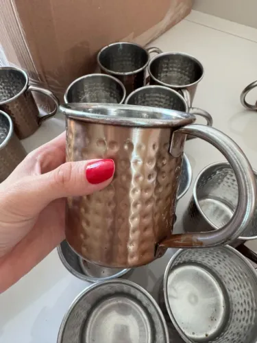 Caneca moscow mule inox cor de cobre