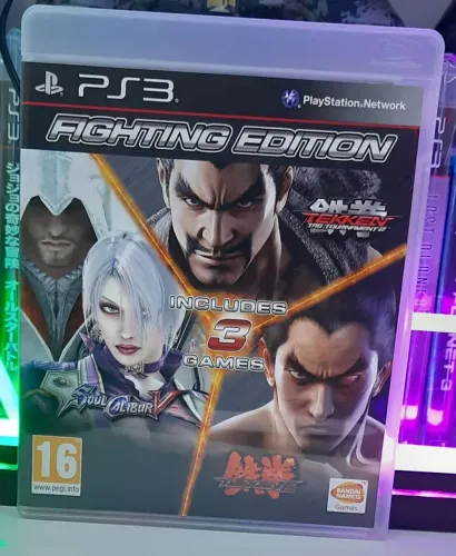 Fighting edition  - tekken tag tournament 2, Tekken 6 e soulcalibur 5  - 3 jogos em 1