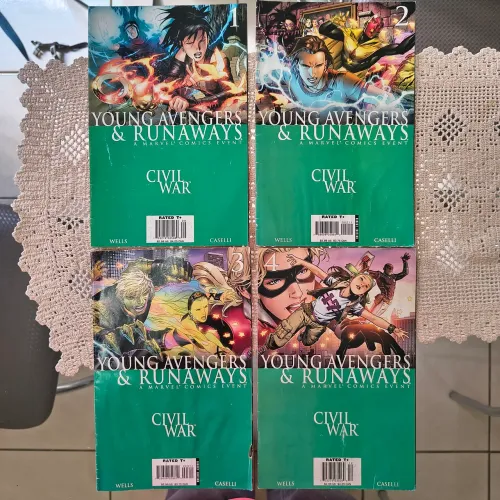 Civil War: Young Avengers & Runaways (1 a 4) ? Marvel Comics (2006)<br>