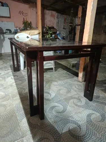 Mesa grande de vidro