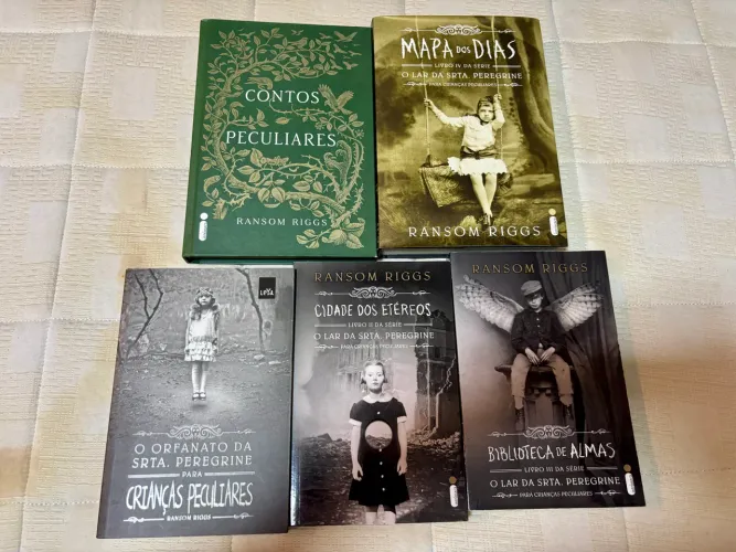 coleção livros lar da srta peregrine para crianças peculiares