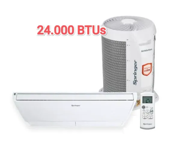 Ar Split Piso Teto Springer 24.000 BTUs+ Novo + Nota + Garantia+ Cartão 12x!!!
