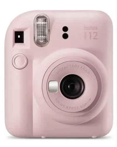 câmera instantânea polaroid instax mini 12 rosa 