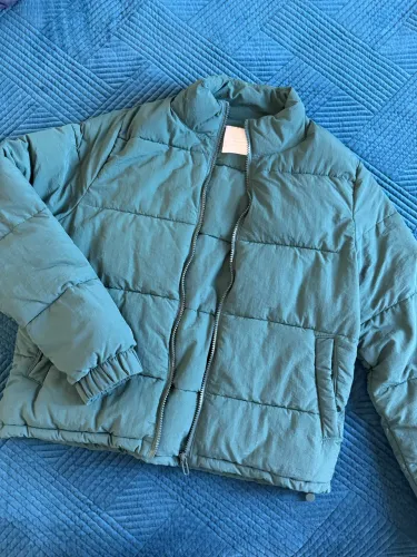 Casaco verde nylon grosso 