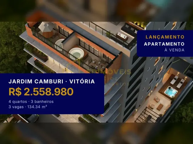 Viva o luxo em Jardim Camburi: Apartamento com rooftop e piscina aquecida
