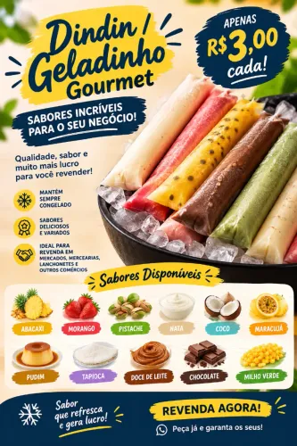Geladinho/dindin sob encomenda. 