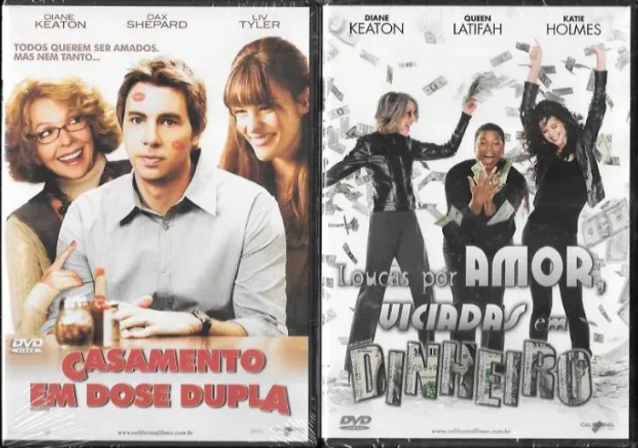 Kit 2 DVD da Diane Keaton: Casamento em Dose Dupla (filme c/ Liv Tyler) + Loucas por Amor