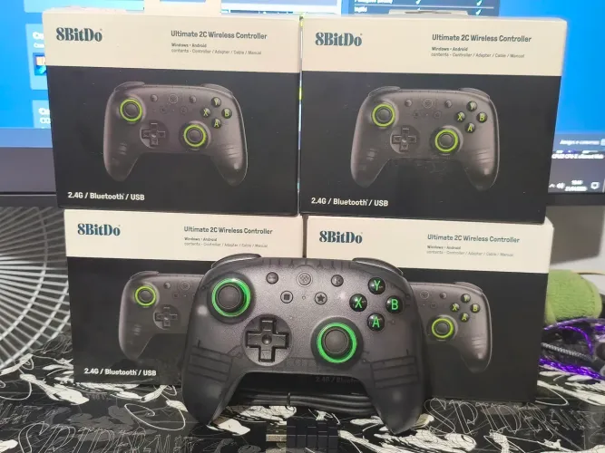 Controle 8Bitdo Ultimate 2C sem fio - Hall effect (anti drift) - Pc/switch/Celular/Tv
