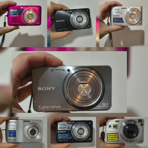 Lote com 7 câmeras digital Sony (leia a descrição)