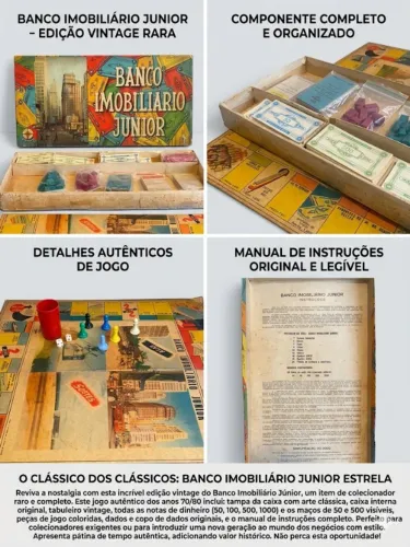 Banco imobiliário Junior anos 60