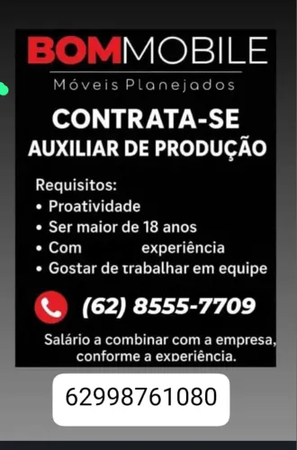 Ajudante ou meio oficial móveis planejados 