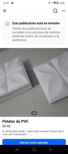 Petalas novas de PVC