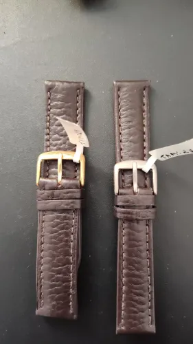 pulseiras relógio de pulso couro marrom 24 e 22