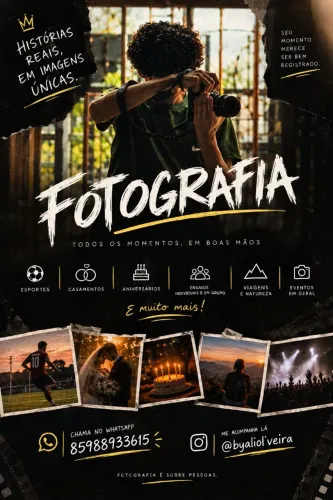 ? FOTÓGRAFO PARA EVENTOS, ANIVERSÁRIOS, ESPORTES E MUITO MAIS!