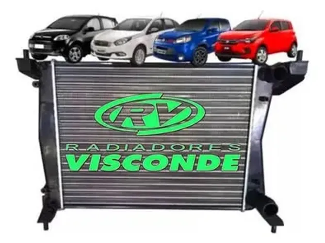 Radiador Valeo, disponível para os carros: Gran Siena Palio Uno 1.0 e 1.4, de 2010 a 2016