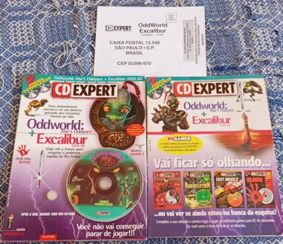 ( Leia ) Revista CD Expert N° 23 + Jogo Oddworld Abe's Odyssey
