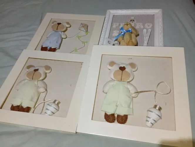 Vendo 10 quadro de quarto de bebê só em mãos ?