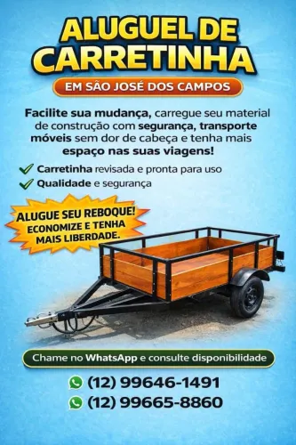 Locação de carretinha 