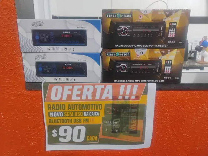 ? SOM AUTOMOTIVO USB / FM / BLUETOOTH - R$80 CADA