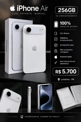 iphone Air 256GB Branco