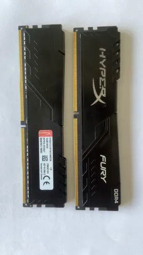 Memória RAM HyperX Fury Black 16 GB (2×8 GB) DDR4 2666 MHz CL16
