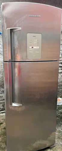 Geladeira Inox Brastemp 