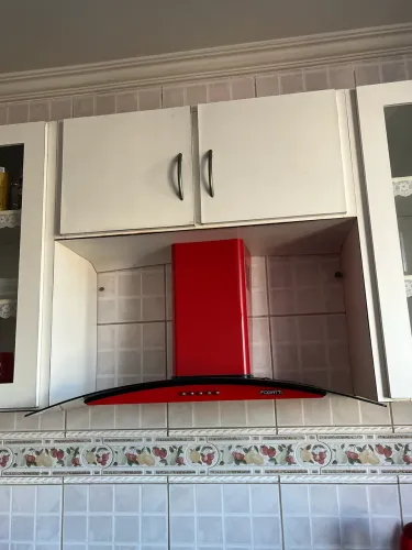Coifa com vidro