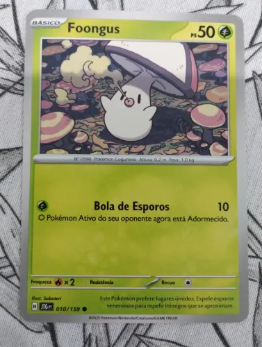 Foongus Carta Pokémon Amigos de Jornada