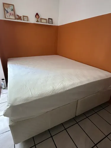 Colchão pró-saúde Ortobom + base + pillow top