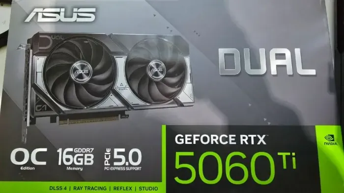 Placa de Vídeo RTX 5060 TI 16GB ASUS Dual (NOVA LACRADA)