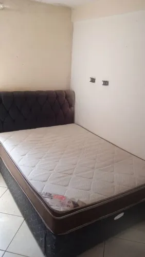 Cama casal box baú + cabeceira