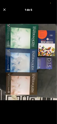 KIT DE LIVROS DE ENFERMAGEM 