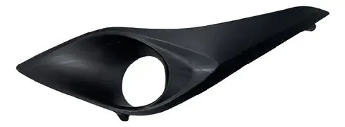 Moldura Milha Toyota Yaris 2018 2019 Esquerdo Original Gp Preto