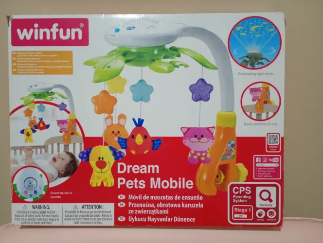 Mobile infantil giratório musical winfun