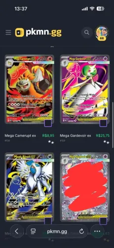 Cartas Pokemon