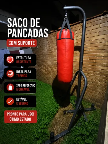Saco pancada com suporte